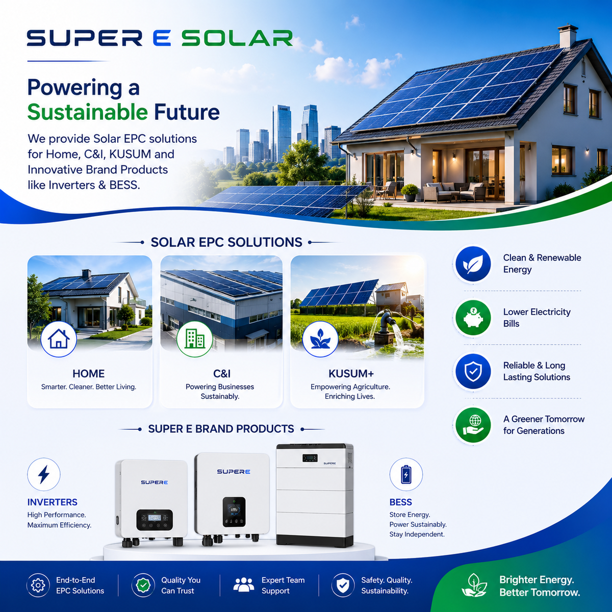 SUPER E SOLAR installation